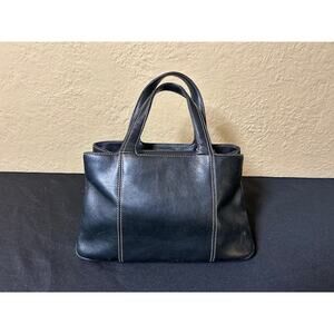 Sonoma Lifestyle Black Leather Handbag